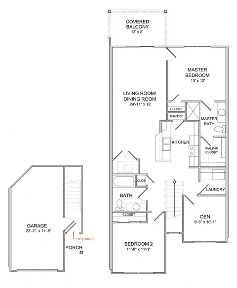2 Bedroom/2 Bath/Den/2nd Floor - NEW CONSTRUCTION